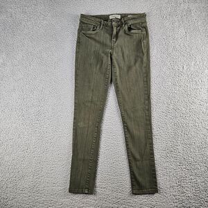 Calvin Klein Jeans Womens Size 4 Green Denim‎ Ankle Skinny Stretch